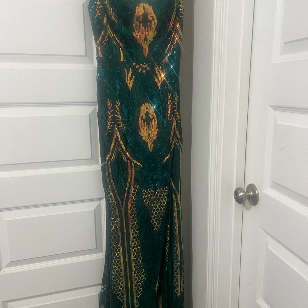 SHEIN Women’s Green Prom Dress
